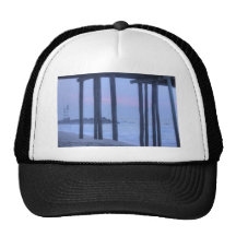 Under the Boardwalk "beach photo" "beach shirt" Mesh Hats