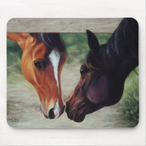 Under the Fence - mousepad by cindypriceart Under the Fence - mousepad