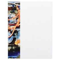 Under the Hood Abstract Customized Letterhead