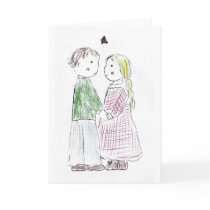 Under_the_Mistletoe Greeting Card
