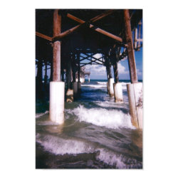 Under the Pier Print on Canvas print