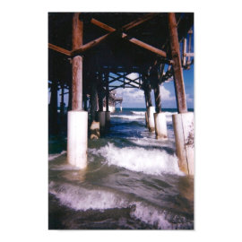 Under the Pier Print on Canvas print