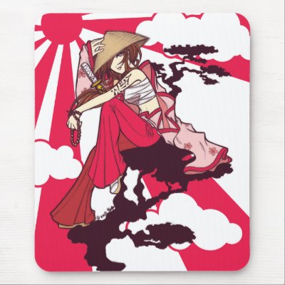Under the Rising Sun mousepad by pandapad