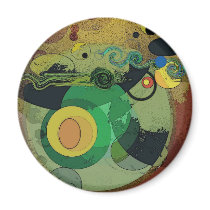 Under the Sea - Abstract Refrigerator Magnet