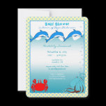 Under the Sea Baby Boy Shower Announcement
