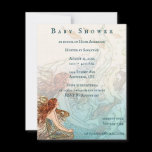 Under the Sea Baby Girl Shower Announcement