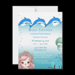 Under the Sea Baby Girl Shower Announcement