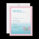 Under the Sea Baby Girl Shower Announcement Light