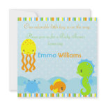 Under the Sea Baby Shower 5.25x5.25 Invitation