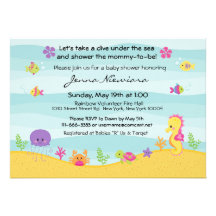 Under The Sea Baby Shower Invitation