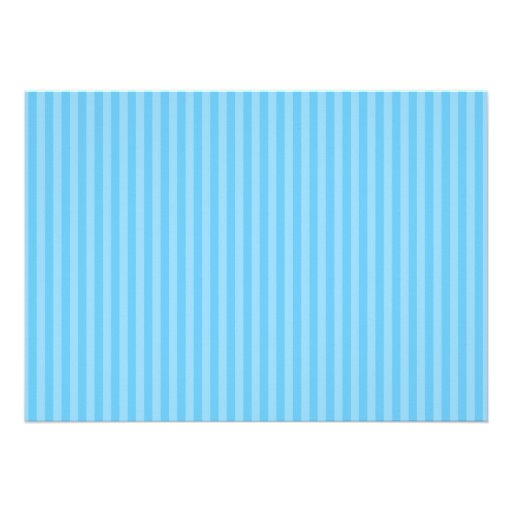 Under the Sea Blue Stripes Boy Baby Shower Personalized Announcements