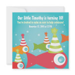 Under the Sea Fish Birthday Party Invitation