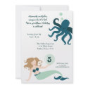 "Under the Sea" Girl Birthday Party Invitation by tartgoods "Under the Sea" Girl Birthday Party Invitation