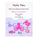 Under the Sea Girls Birthday Invitation