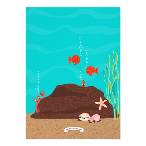 Under the Sea Mermaid Birthday Party Invitation