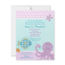Under the Sea Ocean Baby Shower Invitation