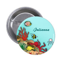 Under the Sea- Ocean Life Buttons