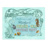 Under the Sea Party Thank You Postcard