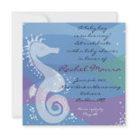 Under The Sea Seahorse Baby Boy Shower Invitation