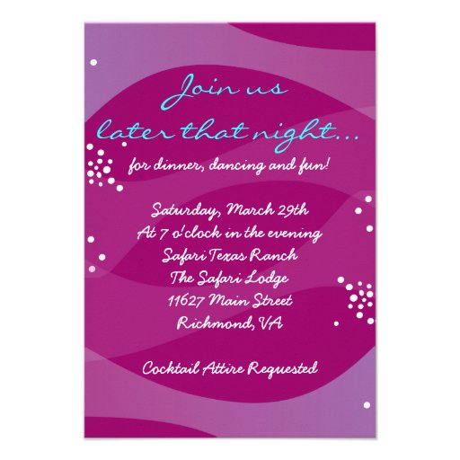 Under the Sea Seahorse Bat Bar Mitzvah Party Card (front side)