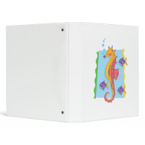Under the Sea seahorse 3 Ring Binders