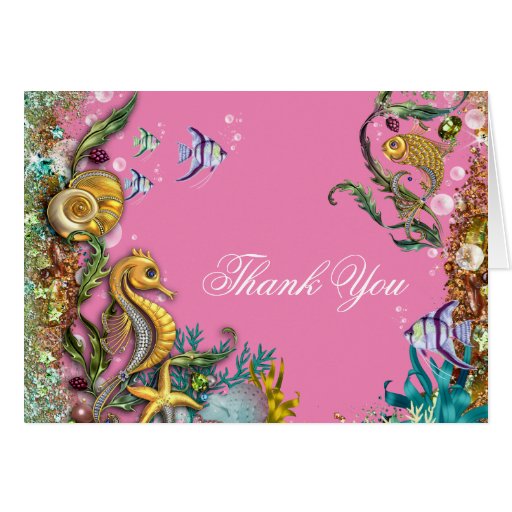 Under the Sea Thank You Card | Zazzle