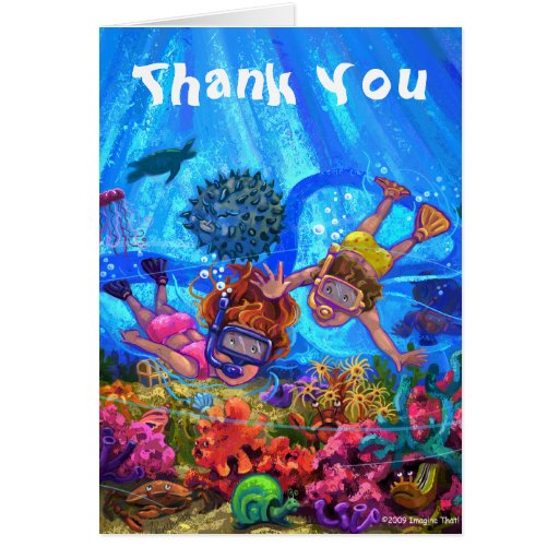 Under the Sea Thank You Card | Zazzle