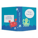 Under the Sea Welcome New Baby Photo Album Vinyl Binders