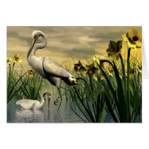 Under The Shadows of Mumm- Egrets, Birds cards