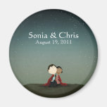 Under the stars Save the Date magnets
