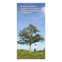 under the tree personalized photo card