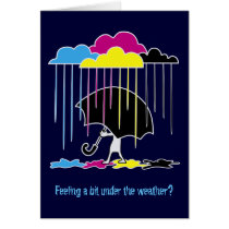 Under the Weather Greeting Card cards