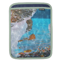 Under Water Blue Reflective Digital Art iPad Sleeve