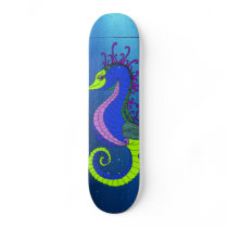 Under Water Seahorse SkateBoard by Sugar_Pixie Under Water Seahorse SkateBoard