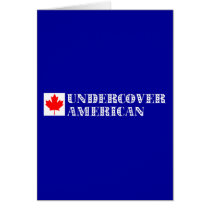 Undercover American Greeting Card