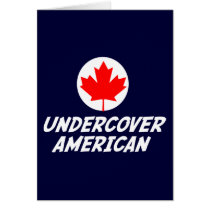 Undercover American Greeting Card