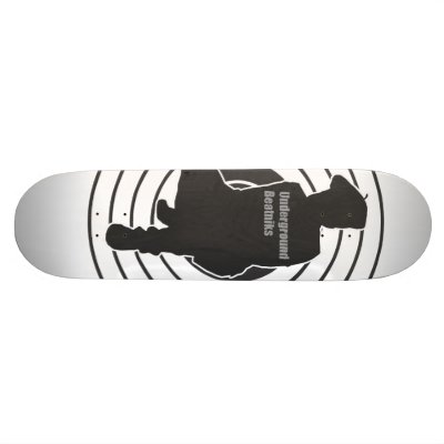Undergound Beatnik Skateboard Deck by wolfie_1