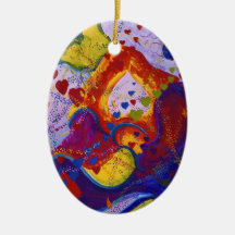 Underground – Crimson & Iris Hearts Christmas Tree Ornaments