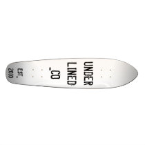 UNDERLINED_CO, EST_2010 SKATEBOARD DECK