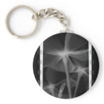 Underneath Flowers - Infrared B&W Negative Key Chain