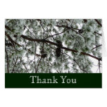 Underneath the Snow Covered Pine Thank You Card