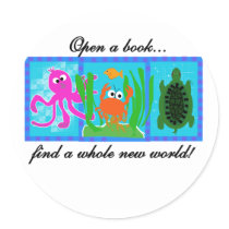 Undersea Adventure Open a Book stickers by school_teacher Undersea Adventure Open a Book stickers
