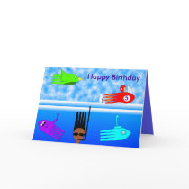 Undersea cutlery, Happy Birthday, cards by Eddy_G Undersea cutlery, Happy Birthday, cards