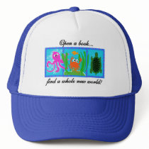 Undersea Open a Book Tshirts and Gifts hats by school_teacher Undersea Open a Book Tshirts and Gifts hats