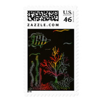 Undersea Scene Scratch Off postage by jkeithsmith Undersea Scene Scratch Off postage