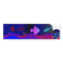 Undersea World 6 Bumper Sticker bumper stickers by Heartropolis Undersea World 6 Bumper Sticker bumper stickers