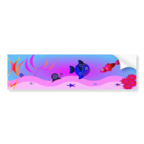 Undersea World 9 Bumper sticker bumper stickers by Heartropolis Undersea World 9 Bumper sticker bumper stickers