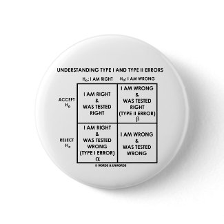 Understanding Type I And Type II Errors Statistics button