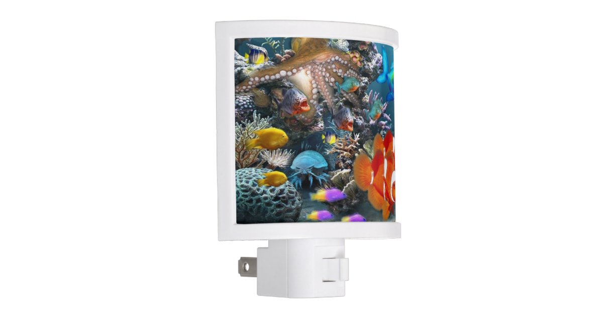Underwater 17 night light Zazzle