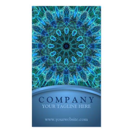 Underwater Beauty Mandala Business Cards (front side)